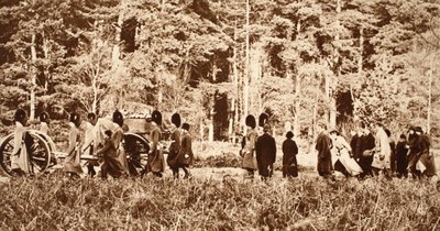 Procesión Fúnebre del Rey Jorge en Sandringham, a través de los bosques que amaba, 1936 de English Photographer